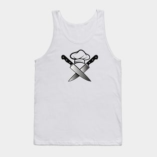 Chef hat knife Tank Top